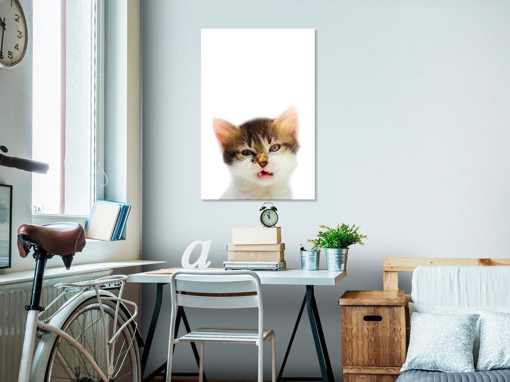 Canvas Print - Cat Style (1-part) - Domestic Animal with a Touch of Wildness in Focus-ArtfulPrivacy-Wall Art Collection