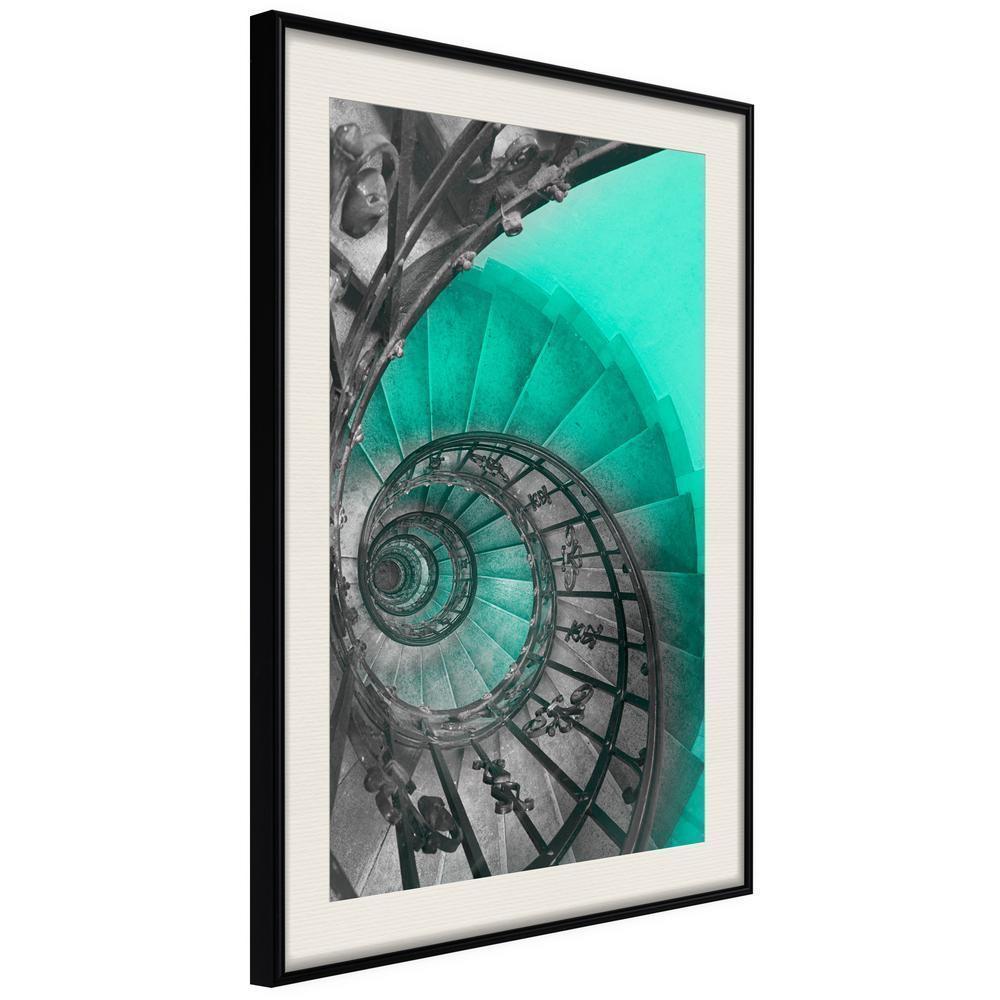 Abstract Poster Frame - Stairway to Nowhere-artwork for wall with acrylic glass protection