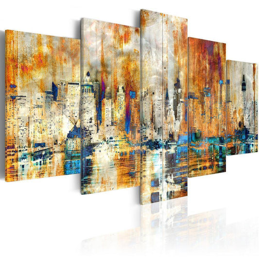 Canvas Print - Memory of the City-ArtfulPrivacy-Wall Art Collection