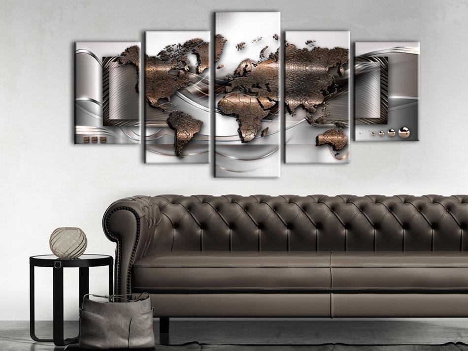 Canvas Print - Pearl map-ArtfulPrivacy-Wall Art Collection