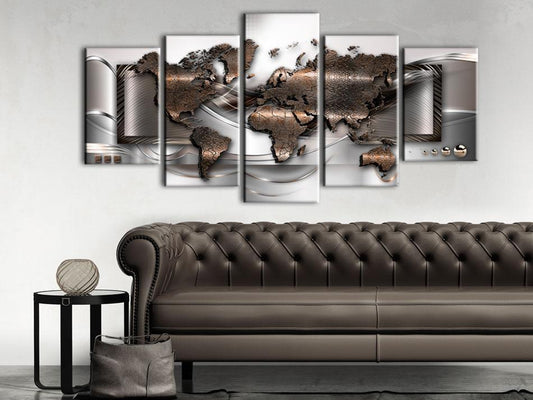 Canvas Print - Pearl map-ArtfulPrivacy-Wall Art Collection