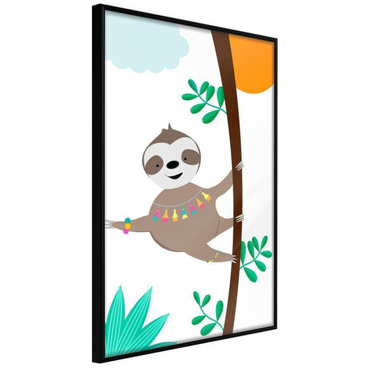 Nursery Room Wall Frame - Lazy Life-artwork for wall with acrylic glass protection