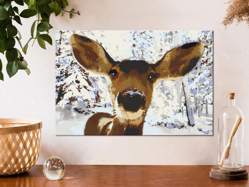 Start learning Painting - Paint By Numbers Kit - Friendly Deer - new hobby