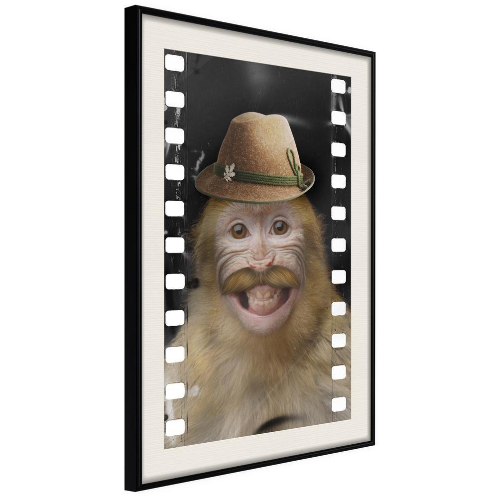 Frame Wall Art - Dressed Up Monkey-artwork for wall with acrylic glass protection