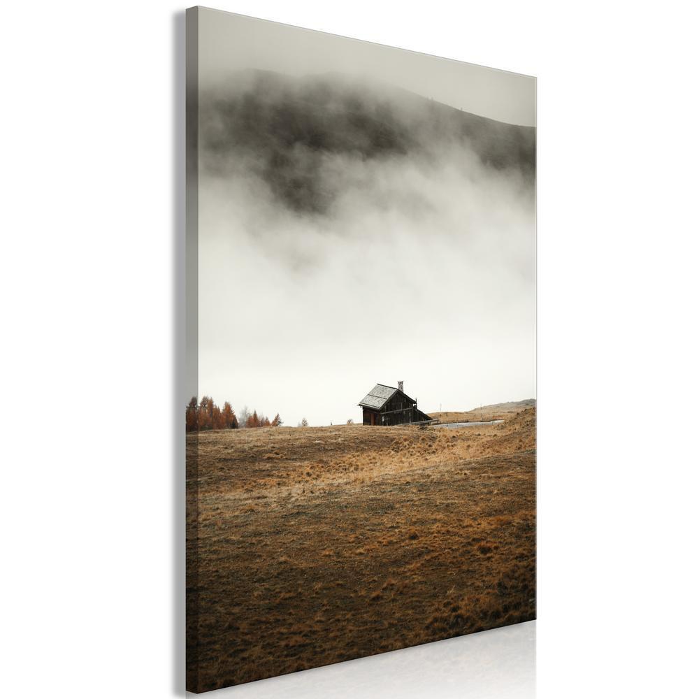 Canvas Print - Asylum in the Mountains (1 Part) Vertical-ArtfulPrivacy-Wall Art Collection