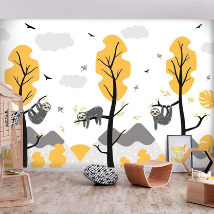 Wall Mural - Cute Sloths