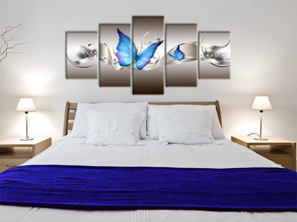 Canvas Print - Blue butterflies-ArtfulPrivacy-Wall Art Collection