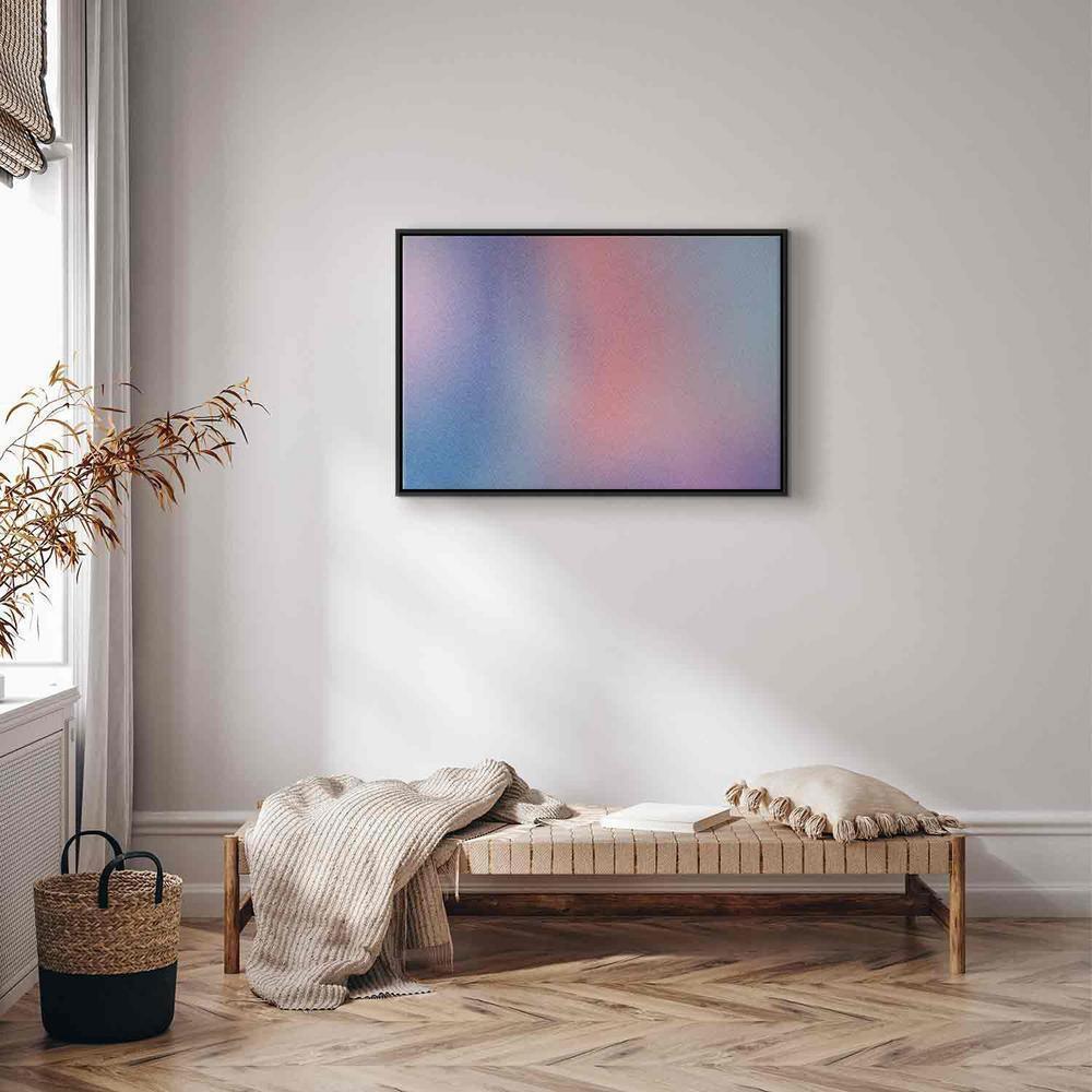 Canvas Print - Rainbow Gradient - Delicate Multicolored Gradient Resembling Mist