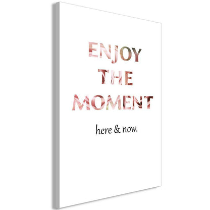Canvas Print - Unique Moment (1-part) - English Text on White Background-ArtfulPrivacy-Wall Art Collection