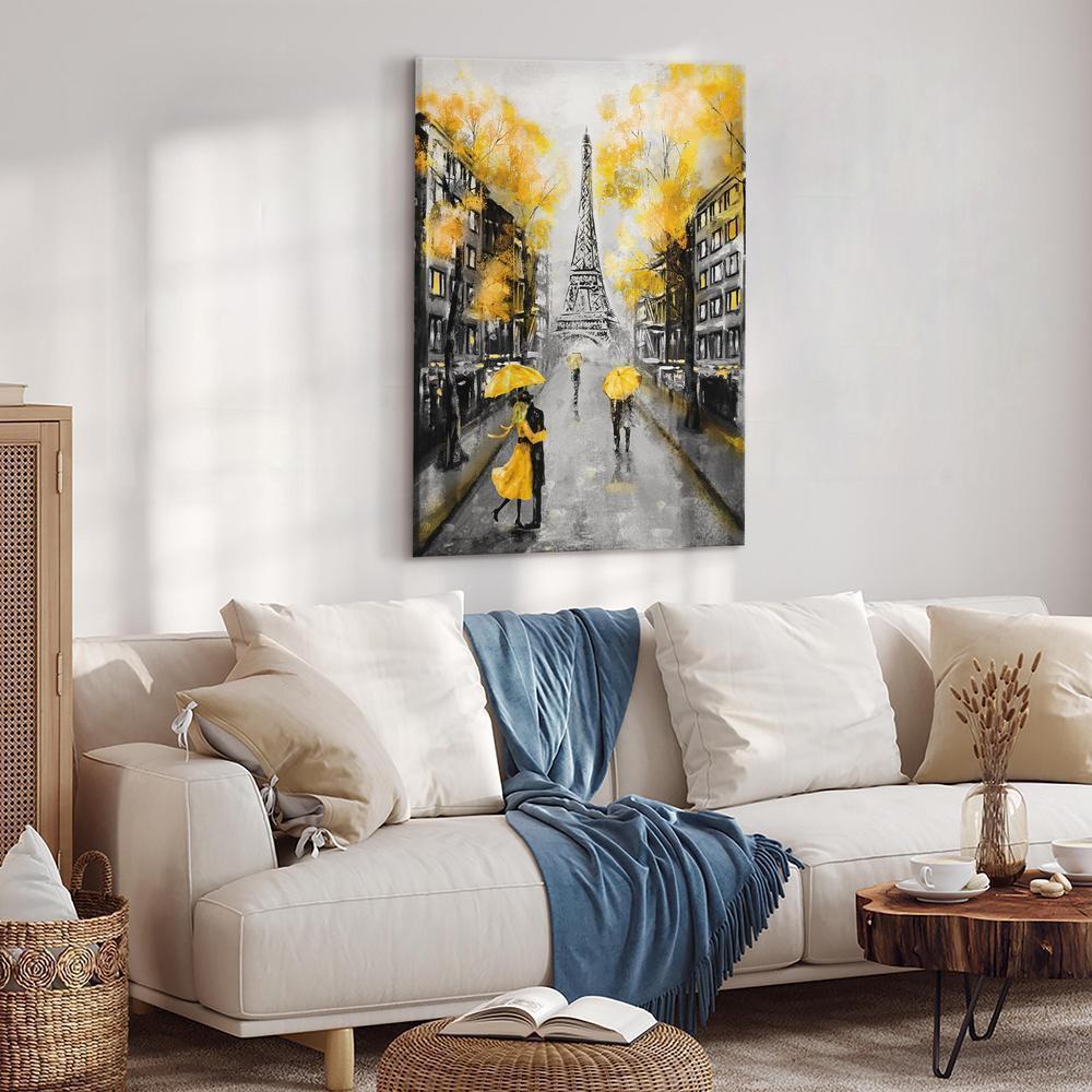 Canvas Print - Autumn in Paris (1 Part) Vertical-ArtfulPrivacy-Wall Art Collection