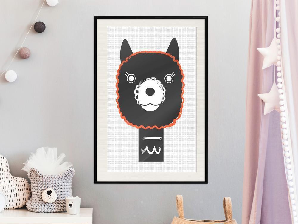 Nursery Room Wall Frame - Cute Smile-artwork for wall with acrylic glass protection