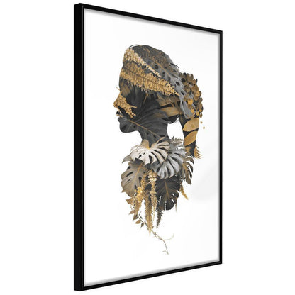 Autumn Framed Poster - Forest Witch-artwork for wall with acrylic glass protection