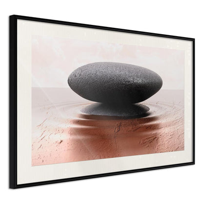 Framed Art - Balance-artwork for wall with acrylic glass protection