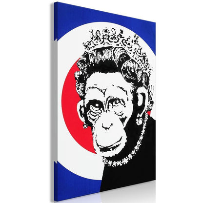 Canvas Print - Queen of Monkeys (1 Part) Vertical-ArtfulPrivacy-Wall Art Collection