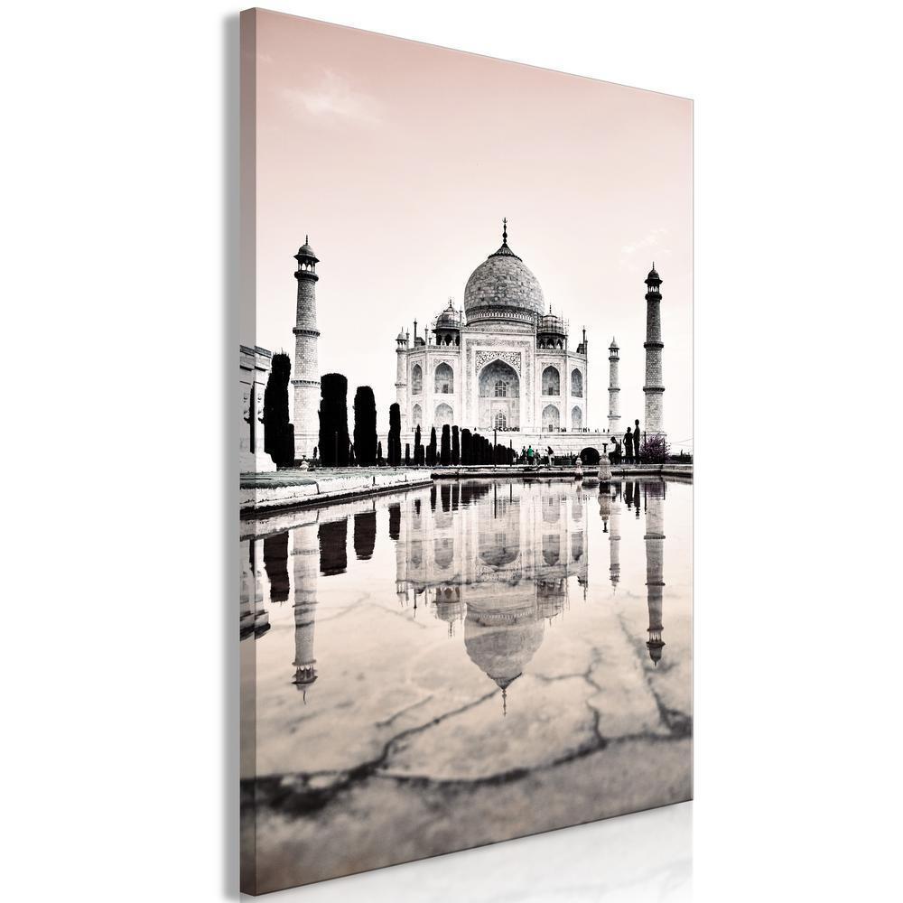 Canvas Print - Taj Mahal (1 Part) Vertical-ArtfulPrivacy-Wall Art Collection