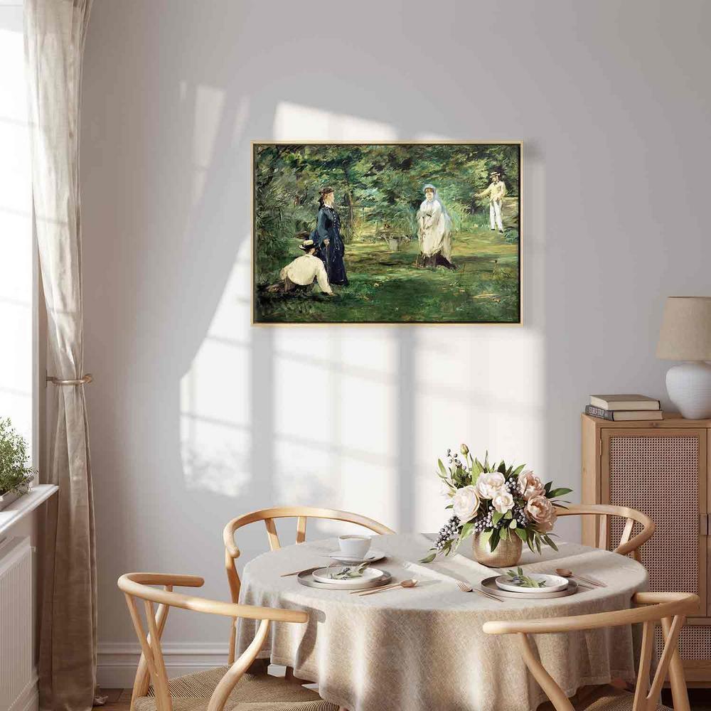 Canvas Print - La Partie de croquet à Paris (Edouard Manet)