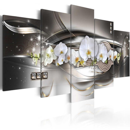 Canvas Print - Steel orchids-ArtfulPrivacy-Wall Art Collection