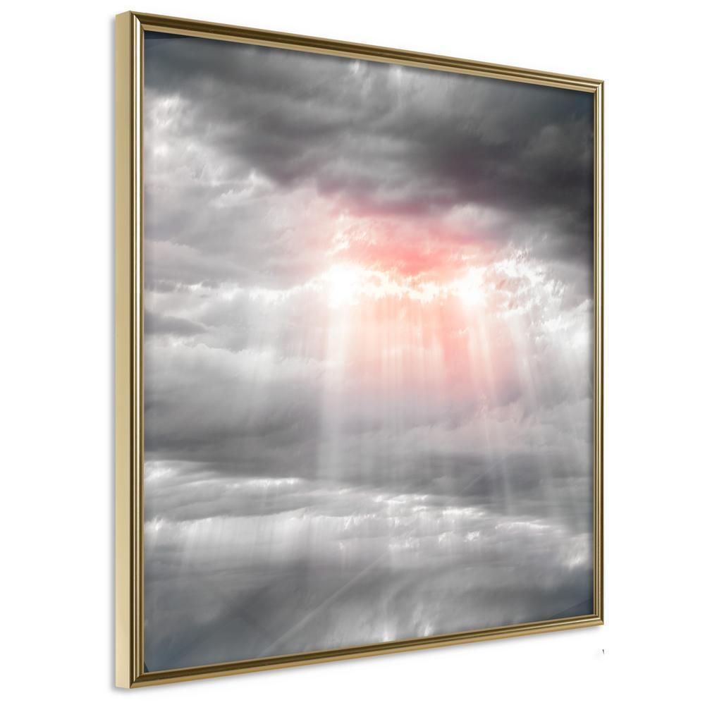 Framed Art - Sign from Heaven-artwork for wall with acrylic glass protection