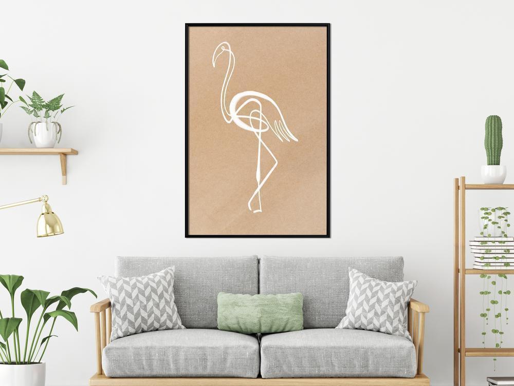 Frame Wall Art - Lonely Bird-artwork for wall with acrylic glass protection