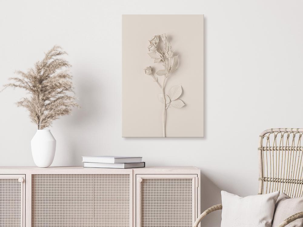 Canvas Print - Harmonious Rose (1 Part) Vertical