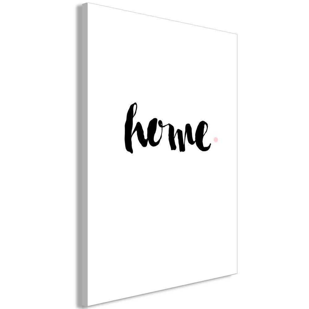 Canvas Print - Home and Dot (1 Part) Vertical-ArtfulPrivacy-Wall Art Collection