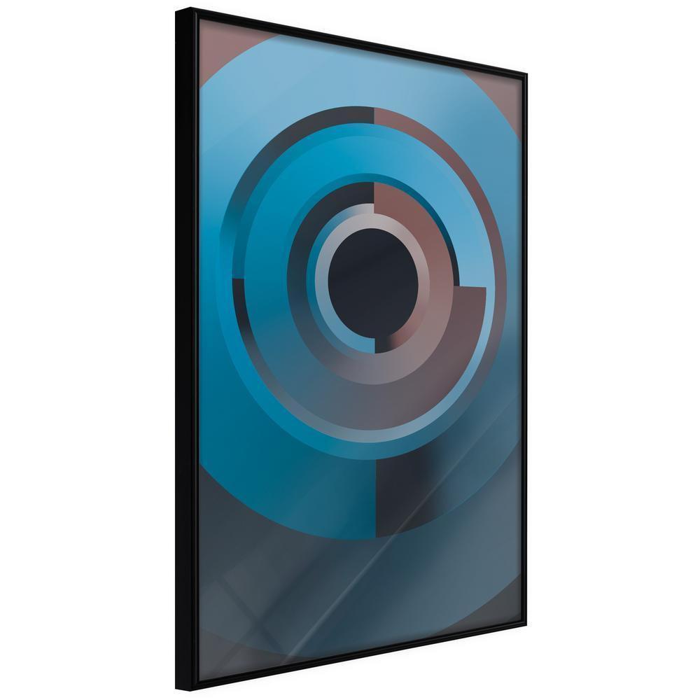 Abstract Poster Frame - Original Spyhole-artwork for wall with acrylic glass protection