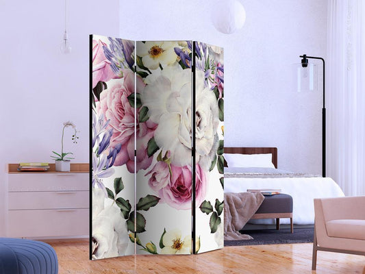 Decorative partition-Room Divider - Sentimental Garden-Folding Screen Wall Panel by ArtfulPrivacy