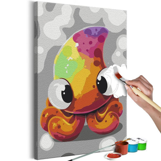Start learning Painting - Paint By Numbers Kit - Funny Octopus - new hobby