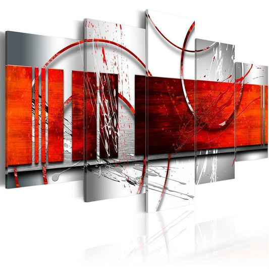 Canvas Print - Emphasis: red theme-ArtfulPrivacy-Wall Art Collection