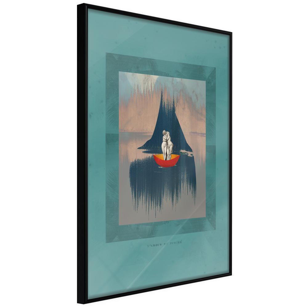 Abstract Poster Frame - Cupid and Psyche-artwork for wall with acrylic glass protection