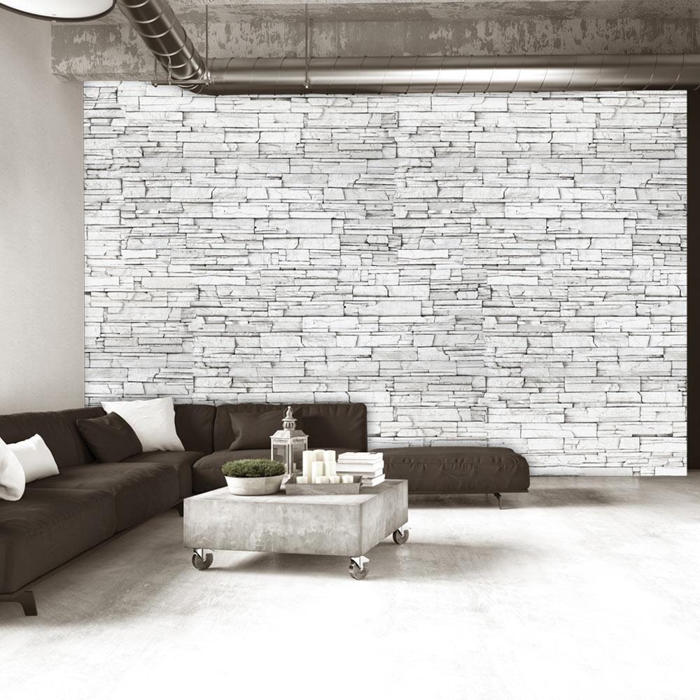 Wall Mural - White Brick-Wall Murals-ArtfulPrivacy