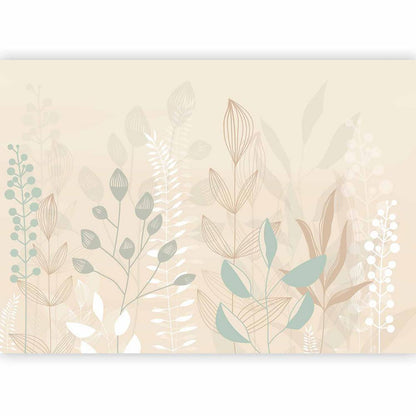 Papier peint - Glade pastel et beige