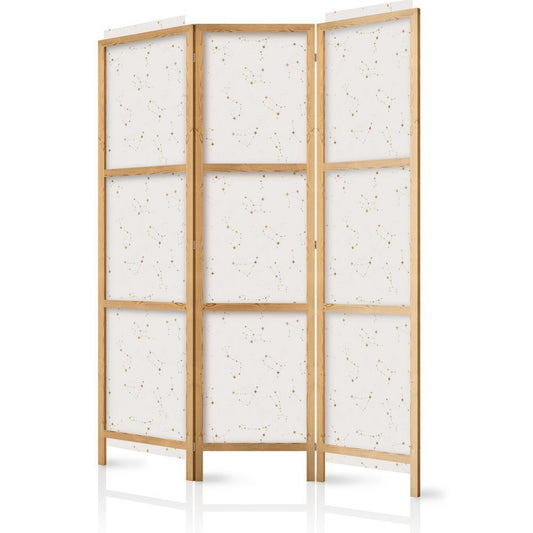 Room Divider - Star Map - Delicate Constellations in Warm Shades