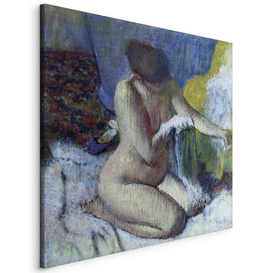 Impression sur toile - Après le bain (Edgar Degas)