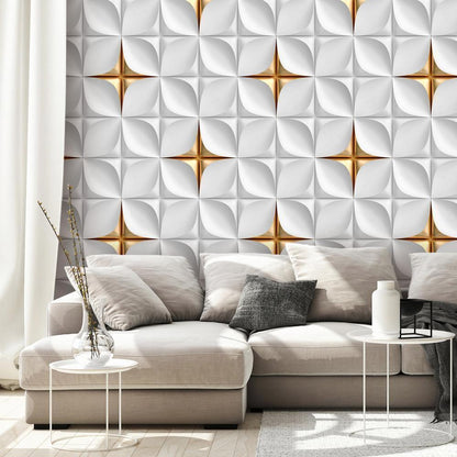 Wall Mural - Golden Accent-Wall Murals-ArtfulPrivacy