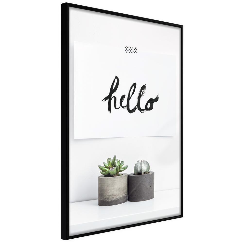 Typography Framed Art Print - Hygge-artwork for wall with acrylic glass protection
