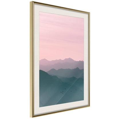 Framed Art - Natural Gradient I-artwork for wall with acrylic glass protection