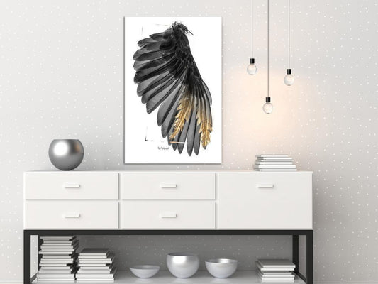 Canvas Print - Devil's Wing (1 Part) Vertical-ArtfulPrivacy-Wall Art Collection