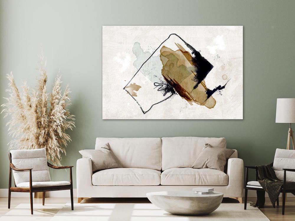 Canvas Print - Composition of Feelings (1 Part) Wide-ArtfulPrivacy-Wall Art Collection