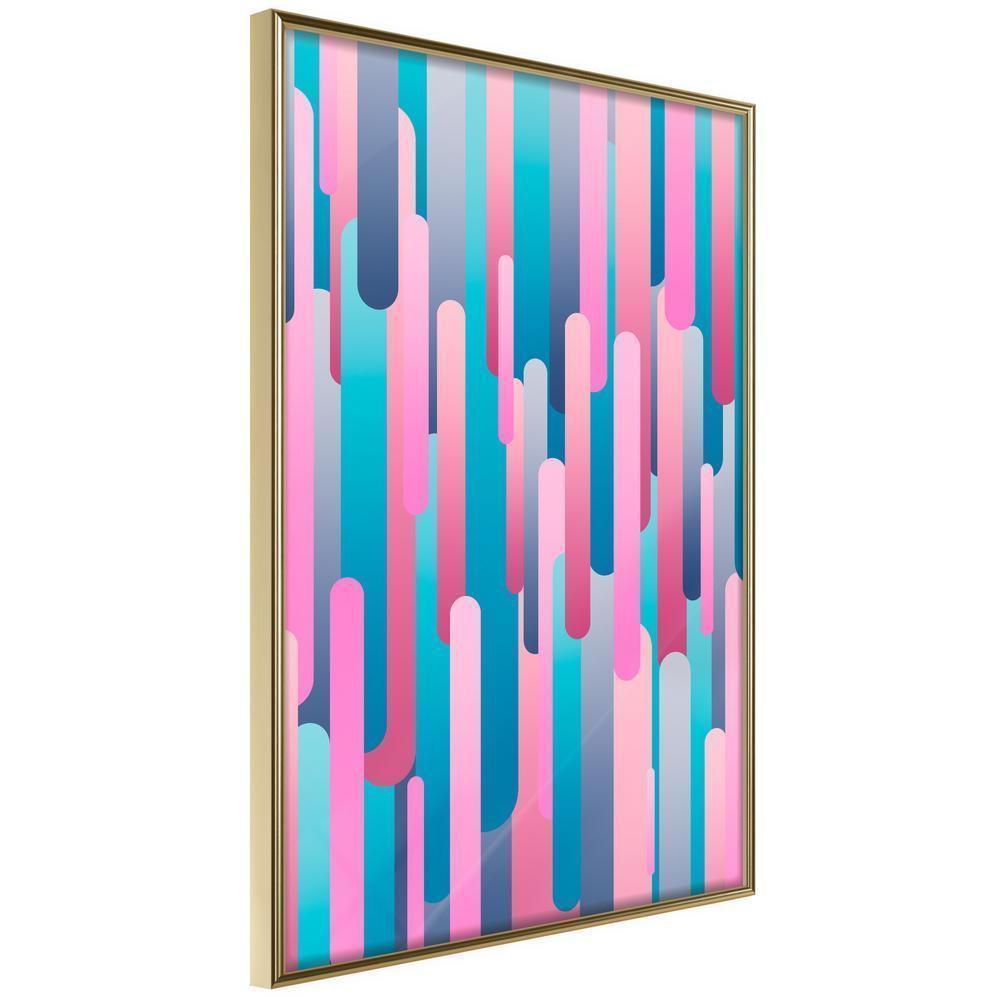 Abstract Poster Frame - Abstract Skyscrapers-artwork for wall with acrylic glass protection