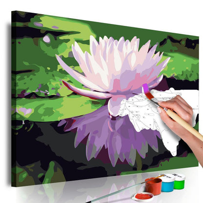 Start learning Painting - Paint By Numbers Kit - Water Lily - new hobby