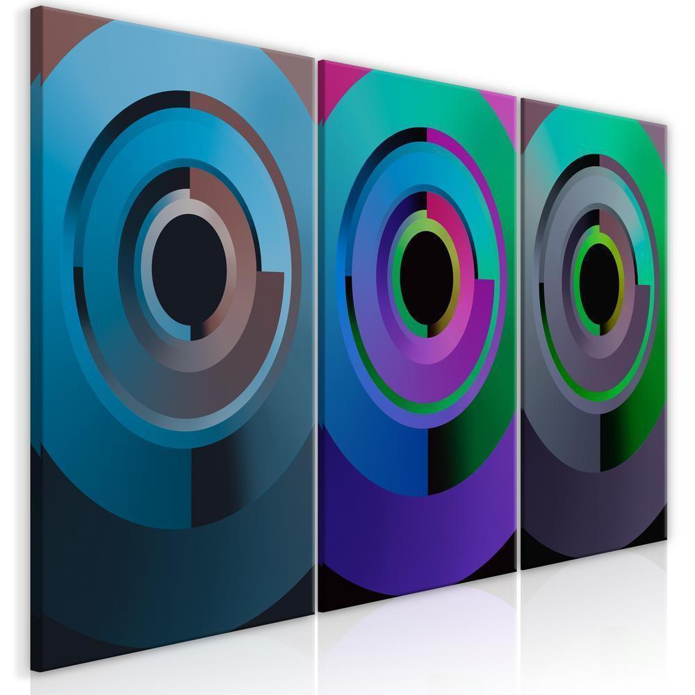 Canvas Print - Gradient Circles (3 Parts)