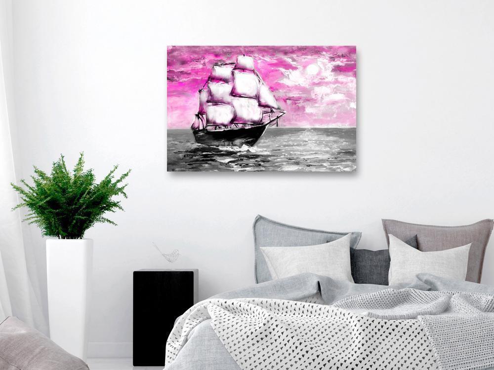 Canvas Print - Spring Cruise (1 Part) Wide Pink-ArtfulPrivacy-Wall Art Collection