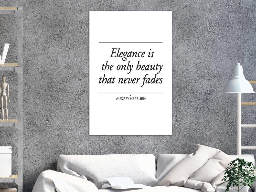 Canvas Print - Hepburn Quote (1 Part) Vertical-ArtfulPrivacy-Wall Art Collection