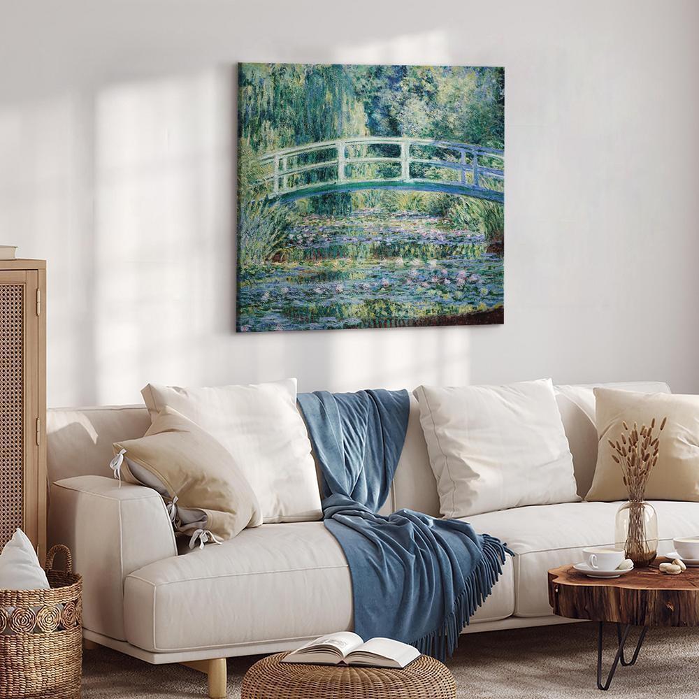 Canvas Print - Footbridge in Giverny-ArtfulPrivacy-Wall Art Collection