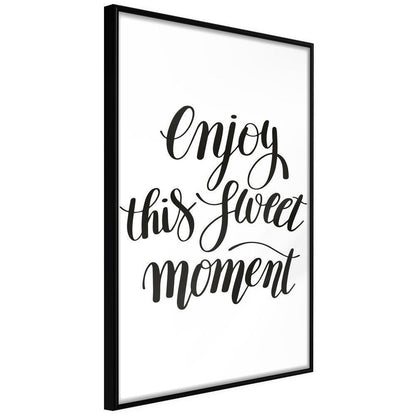 Motivational Wall Frame - Moment-artwork for wall with acrylic glass protection