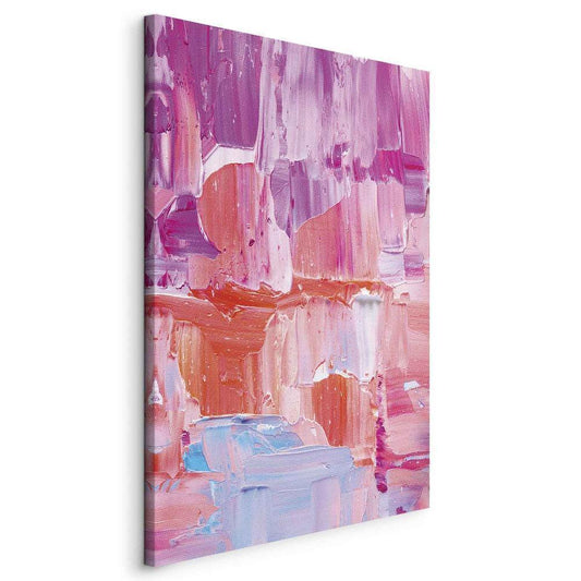 Canvas Print - Colorful Contrasts - Energetic Color Transitions in Shades of Pink