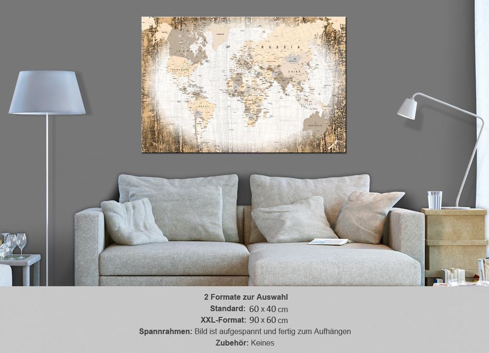 Cork board Canvas with design - Decorative Pinboard - Enclave of the World-ArtfulPrivacy