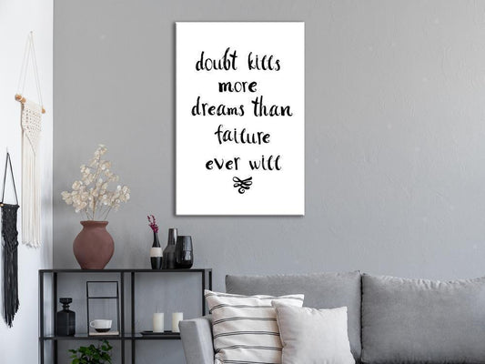 Canvas Print - Doubts and Dreams (1 Part) Vertical-ArtfulPrivacy-Wall Art Collection