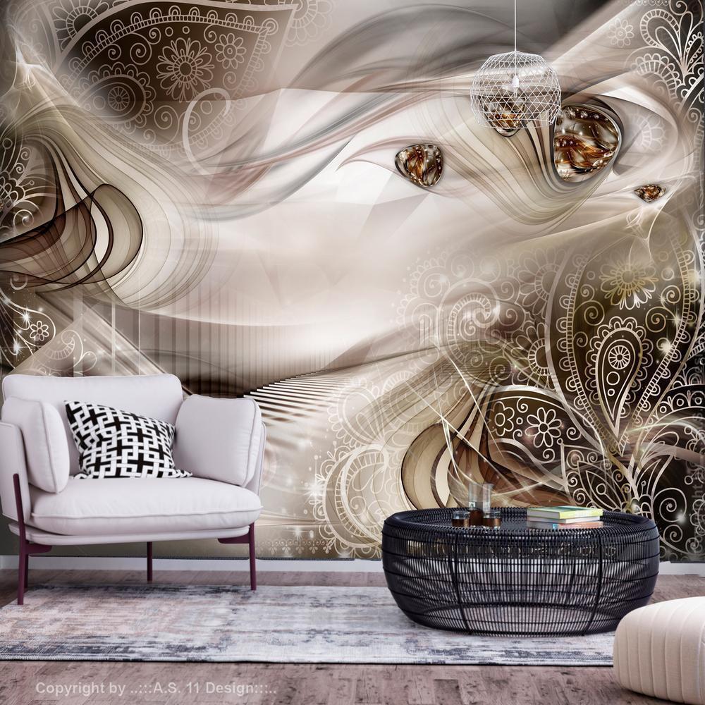 Wall Mural - Autumn Evenings (Brown)-Wall Murals-ArtfulPrivacy